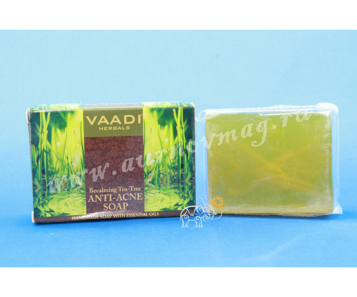 Успокаивающее мыло против Акне с Чайным деревом от Vaadi Herbals